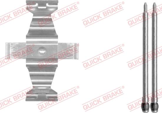 QUICK BRAKE 109-1643-1 - Kit d'accessoires, plaquette de frein à disque cwaw.fr