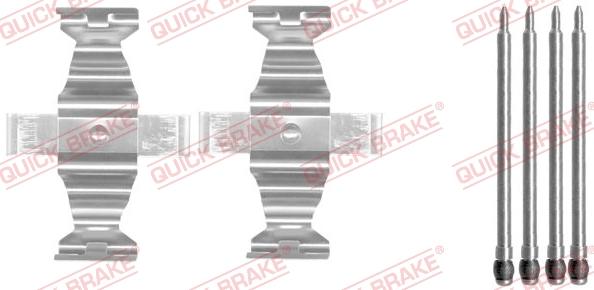 QUICK BRAKE 1091643 - Kit d'accessoires, plaquette de frein à disque cwaw.fr