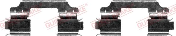 QUICK BRAKE 109-1654-1 - Kit d'accessoires, plaquette de frein à disque cwaw.fr