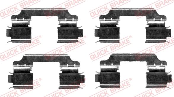 QUICK BRAKE 1091654 - Kit d'accessoires, plaquette de frein à disque cwaw.fr