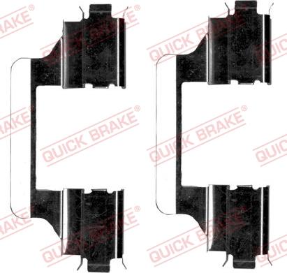 QUICK BRAKE 109-1656-1 - Kit d'accessoires, plaquette de frein à disque cwaw.fr