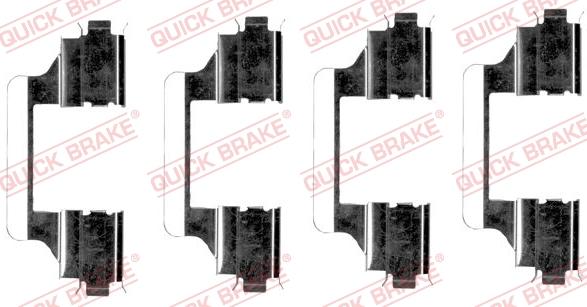 QUICK BRAKE 1091656 - Kit d'accessoires, plaquette de frein à disque cwaw.fr