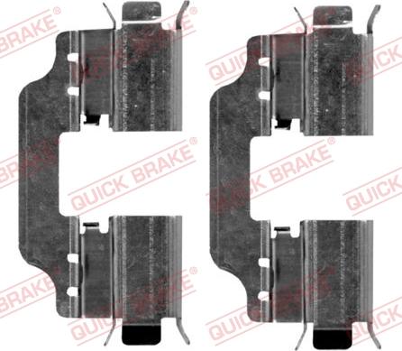 QUICK BRAKE 109-1653-1 - Kit d'accessoires, plaquette de frein à disque cwaw.fr