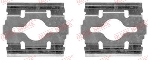 QUICK BRAKE 1091657 - Kit d'accessoires, plaquette de frein à disque cwaw.fr