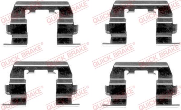 QUICK BRAKE 1091669 - Kit d'accessoires, plaquette de frein à disque cwaw.fr