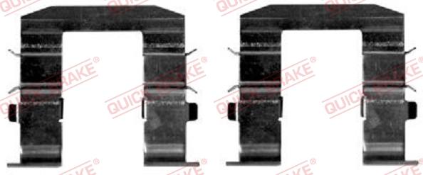 QUICK BRAKE 109-1665-1 - Kit d'accessoires, plaquette de frein à disque cwaw.fr