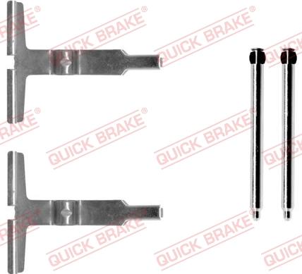 QUICK BRAKE 1091661 - Kit d'accessoires, plaquette de frein à disque cwaw.fr