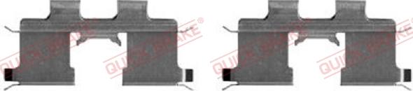 QUICK BRAKE 109-1667-1 - Kit d'accessoires, plaquette de frein à disque cwaw.fr