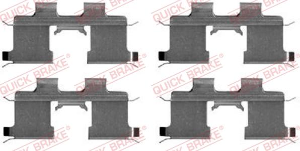 QUICK BRAKE 1091667 - Kit d'accessoires, plaquette de frein à disque cwaw.fr