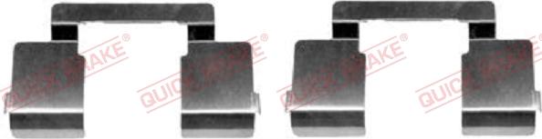 QUICK BRAKE 109-1609-1 - Kit d'accessoires, plaquette de frein à disque cwaw.fr