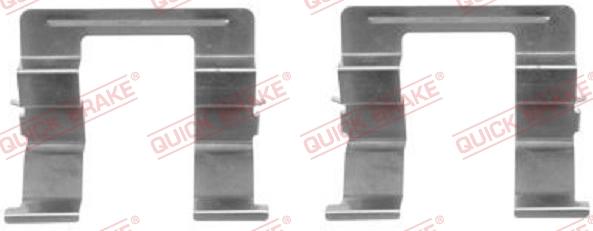 QUICK BRAKE 109-1605-1 - Kit d'accessoires, plaquette de frein à disque cwaw.fr