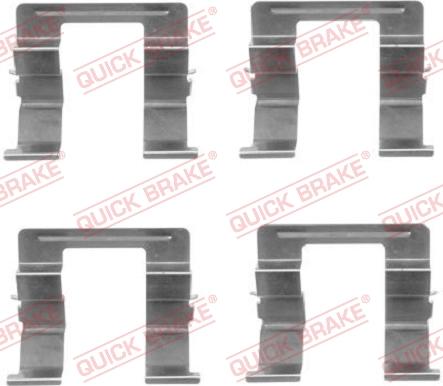 QUICK BRAKE 1091605 - Kit d'accessoires, plaquette de frein à disque cwaw.fr