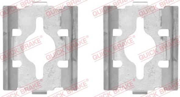 QUICK BRAKE 1091600 - Kit d'accessoires, plaquette de frein à disque cwaw.fr