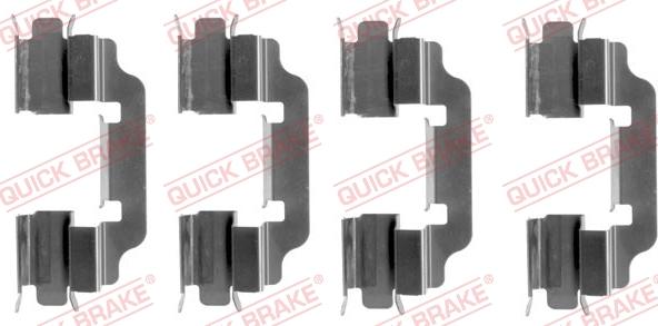 QUICK BRAKE 1091601 - Kit d'accessoires, plaquette de frein à disque cwaw.fr