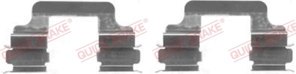 QUICK BRAKE 109-1610-1 - Kit d'accessoires, plaquette de frein à disque cwaw.fr