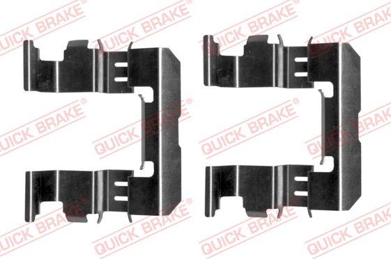 QUICK BRAKE 109-1612-1 - Kit d'accessoires, plaquette de frein à disque cwaw.fr