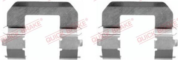 QUICK BRAKE 109-1617-1 - Kit d'accessoires, plaquette de frein à disque cwaw.fr