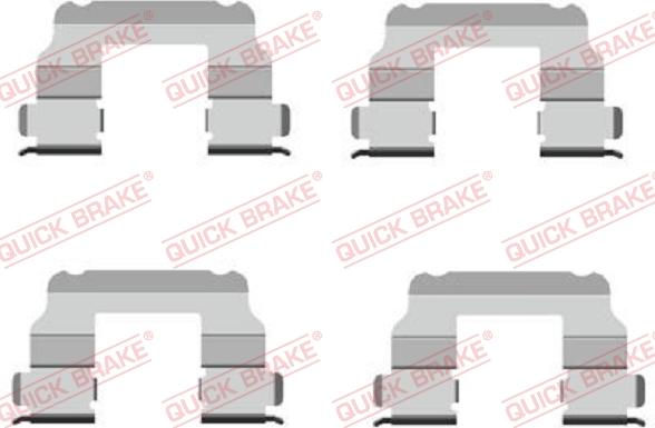 QUICK BRAKE 1091689 - Kit d'accessoires, plaquette de frein à disque cwaw.fr