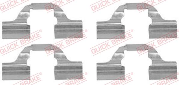 QUICK BRAKE 1091684 - Kit d'accessoires, plaquette de frein à disque cwaw.fr