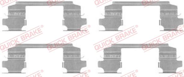 QUICK BRAKE 1091686 - Kit d'accessoires, plaquette de frein à disque cwaw.fr