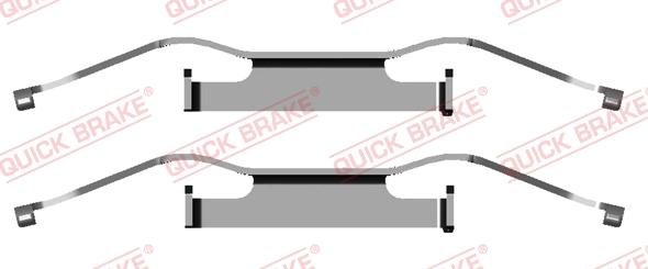 QUICK BRAKE 1091680 - Kit d'accessoires, plaquette de frein à disque cwaw.fr