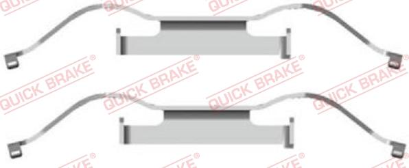 QUICK BRAKE 1091681 - Kit d'accessoires, plaquette de frein à disque cwaw.fr