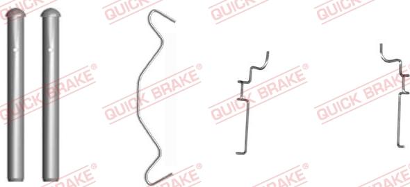 QUICK BRAKE 109-1683-1 - Kit d'accessoires, plaquette de frein à disque cwaw.fr