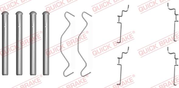 QUICK BRAKE 1091683 - Kit d'accessoires, plaquette de frein à disque cwaw.fr