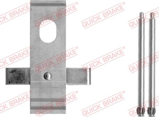 QUICK BRAKE 109-1634-1 - Kit d'accessoires, plaquette de frein à disque cwaw.fr