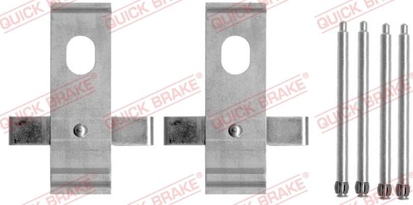 QUICK BRAKE 1091634 - Kit d'accessoires, plaquette de frein à disque cwaw.fr