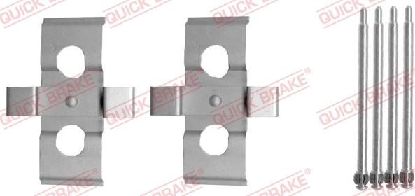 QUICK BRAKE 109-1635 - Kit d'accessoires, plaquette de frein à disque cwaw.fr