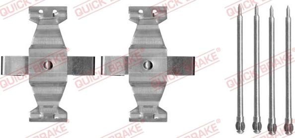 QUICK BRAKE 109-1636 - Kit d'accessoires, plaquette de frein à disque cwaw.fr