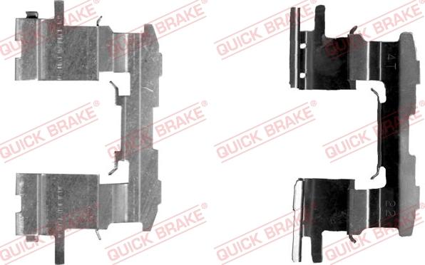 QUICK BRAKE 109-1631-1 - Kit d'accessoires, plaquette de frein à disque cwaw.fr