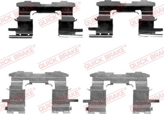 QUICK BRAKE 1091631 - Kit d'accessoires, plaquette de frein à disque cwaw.fr