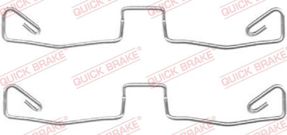 QUICK BRAKE 1091633 - Kit d'accessoires, plaquette de frein à disque cwaw.fr