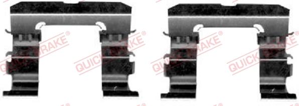 QUICK BRAKE 109-1632-1 - Kit d'accessoires, plaquette de frein à disque cwaw.fr