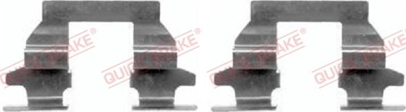 QUICK BRAKE 109-1625-1 - Kit d'accessoires, plaquette de frein à disque cwaw.fr