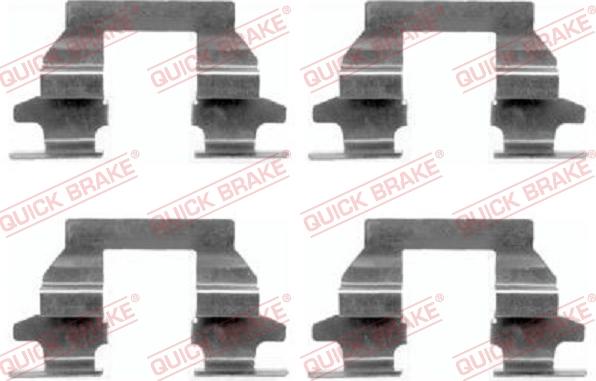 QUICK BRAKE 1091625 - Kit d'accessoires, plaquette de frein à disque cwaw.fr