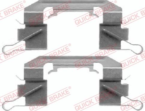 QUICK BRAKE 109-1626-1 - Kit d'accessoires, plaquette de frein à disque cwaw.fr