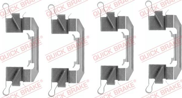 QUICK BRAKE 1091626 - Kit d'accessoires, plaquette de frein à disque cwaw.fr