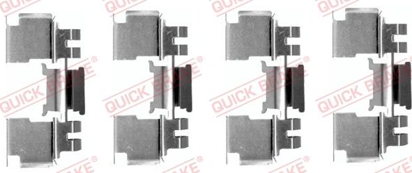 QUICK BRAKE 1091621 - Kit d'accessoires, plaquette de frein à disque cwaw.fr