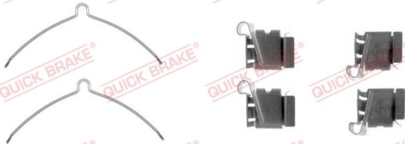 QUICK BRAKE 109-1622-1 - Kit d'accessoires, plaquette de frein à disque cwaw.fr