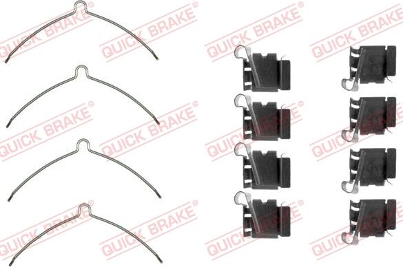 QUICK BRAKE 1091622 - Kit d'accessoires, plaquette de frein à disque cwaw.fr