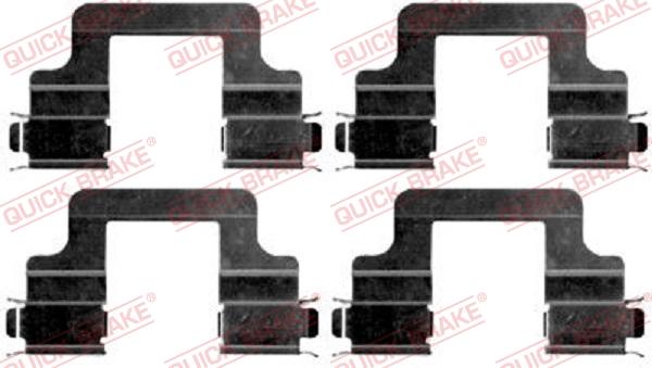 QUICK BRAKE 1091679 - Kit d'accessoires, plaquette de frein à disque cwaw.fr