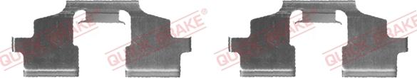 QUICK BRAKE 109-1675-1 - Kit d'accessoires, plaquette de frein à disque cwaw.fr