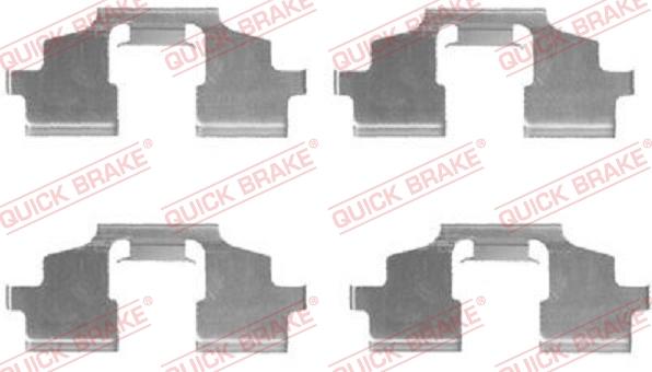 QUICK BRAKE 1091675 - Kit d'accessoires, plaquette de frein à disque cwaw.fr