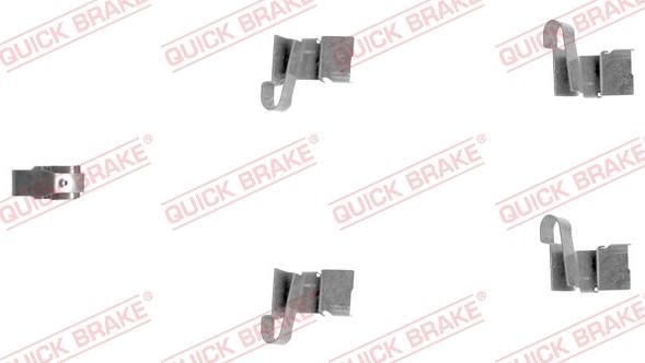 QUICK BRAKE 109-1671-1 - Kit d'accessoires, plaquette de frein à disque cwaw.fr