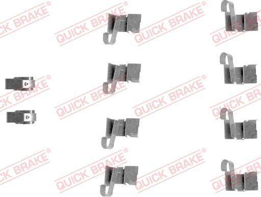 QUICK BRAKE 1091671 - Kit d'accessoires, plaquette de frein à disque cwaw.fr