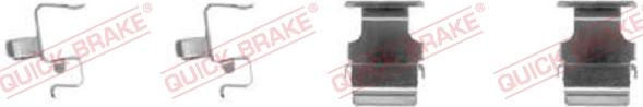 QUICK BRAKE 1091673 - Kit d'accessoires, plaquette de frein à disque cwaw.fr