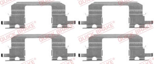 QUICK BRAKE 1091672 - Kit d'accessoires, plaquette de frein à disque cwaw.fr